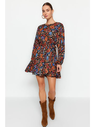 trendyol Jurk zwart/bruin/blauw