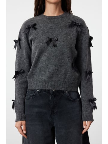 trendyol Sweter w kolorze antracytowym