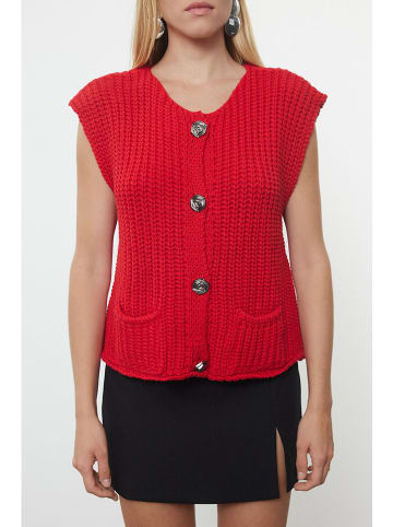 trendyol Gebreide gilet rood