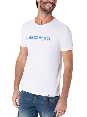 Timezone Shirt "Aqua" in Weiß