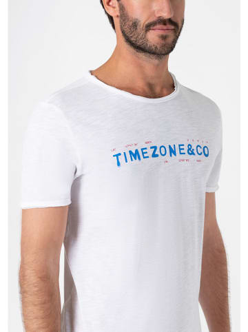 Timezone Koszulka "Aqua" w kolorze białym