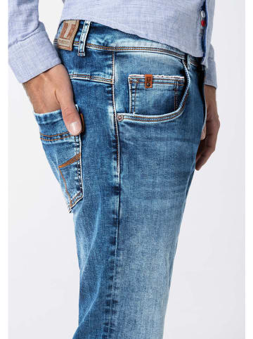 Timezone Spijkerbroek "ScottTZ" - slim fit - blauw