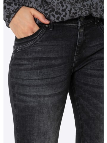 Timezone Spijkerbroek "Tahila" - slim fit - zwart