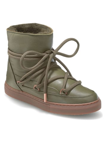 INUIKII Leder-Winterboots "Nappa" in Grün