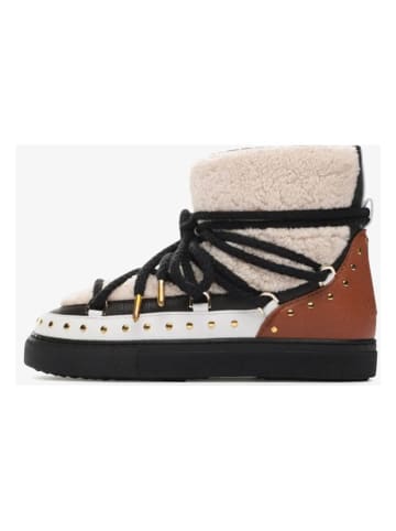 INUIKII Winterboots "Curly Rock" in Creme/ Schwarz