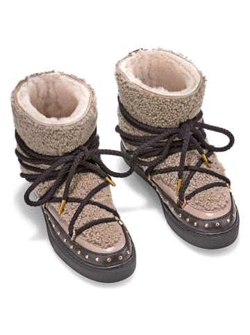 INUIKII Winterboots "Curly Rock" in Braun