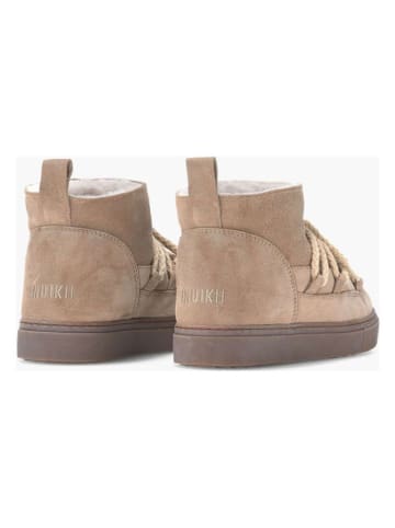 INUIKII Botki zimowe "Classic Sneaker Low" w kolorze beżowym