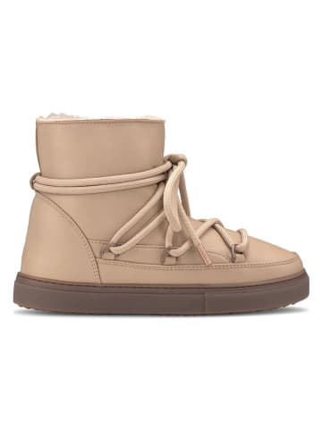INUIKII Leder-Winterboots "Full Leather" in Beige