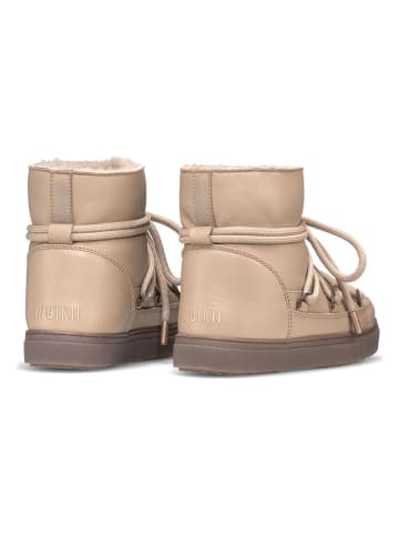 INUIKII Leder-Winterboots "Full Leather" in Beige