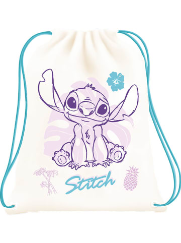 Stor Sportbeutel "Stitch" in Creme/ Bunt - (L)34 x (H)44 x (T)2 cm