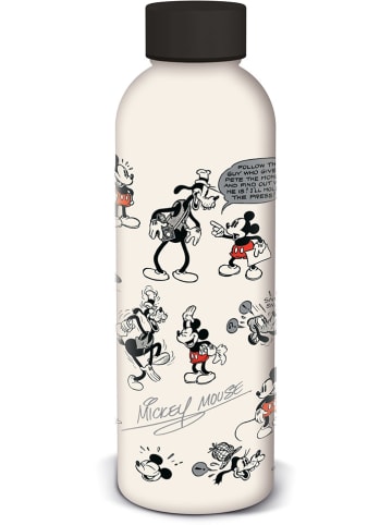 Stor Trinkflasche "Mickey Mouse" in Creme/ Schwarz/ Rot - 755 ml