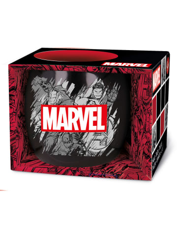 Stor Tasse "Marvel" in Schwarz/ Rot - 380 ml