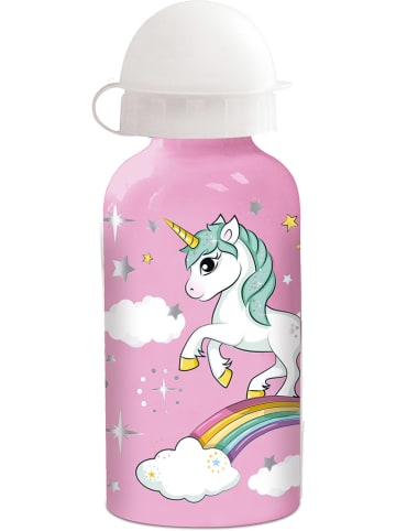Stor Trinkflasche "Unicorn Range" in Rosa/ Bunt - 400 ml