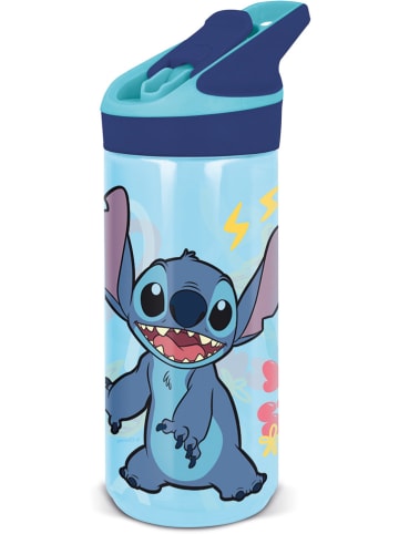 Stor Trinkflasche "Stitch Palms" in Blau - 620 ml