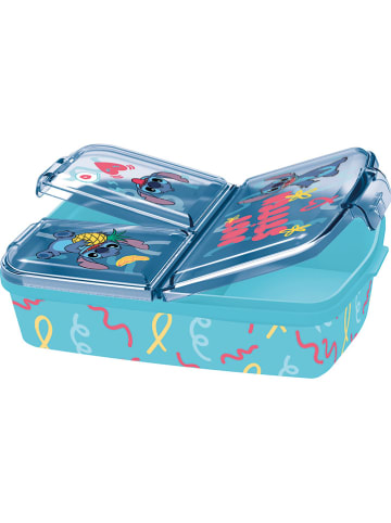 Stor Lunchbox "Stitch Palms" in Blau