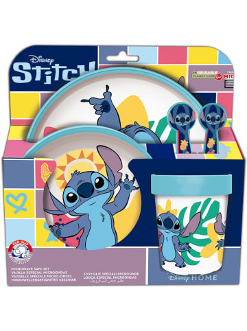 Stor 5tlg. Geschirr-Set "Stitch" in Bunt