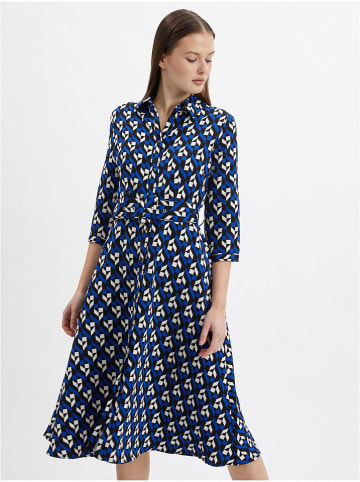 orsay Kleid in Schwarz/ Blau/ Weiß