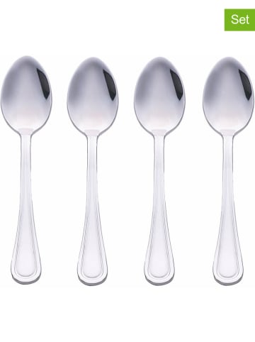 Villa d´Este 6-delige set: koffielepels "Antique" zilverkleurig - (H)21 cm