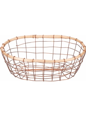 Villa d´Este Brotkorb "La Cucina" in Kupfer/ Natur - (B)36 x (H)24 x (T)10 cm