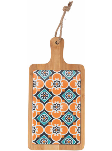 Villa d´Este Snijplank "Valladolid" lichtbruin/oranje - (B)15 x (H)29,5 x (D)1,2 cm