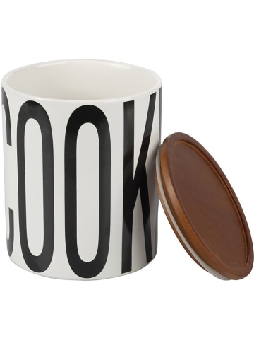 Villa d´Este Koektrommel "Big is more" wit/zwart - 2 l