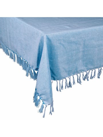 Villa d´Este Tischdecke in Blau - (L)180 x (B)140 cm