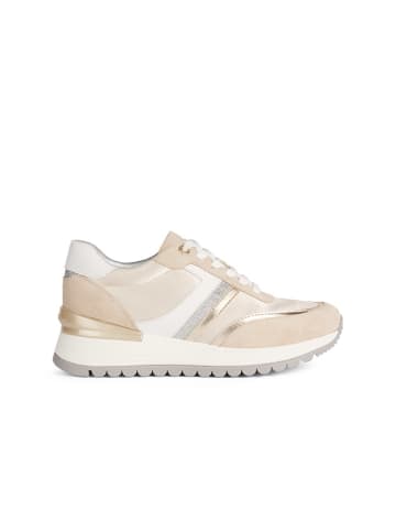 Geox Leder-Sneakers "Desya" in Beige/ Creme