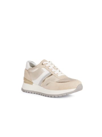 Geox Leder-Sneakers "Desya" in Beige/ Creme