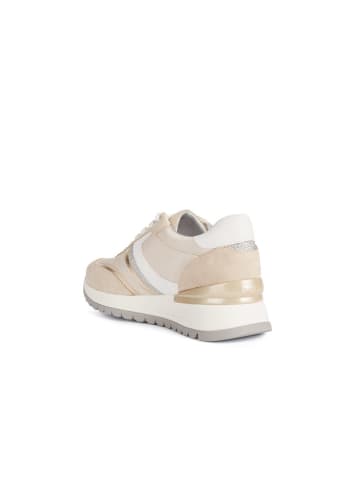 Geox Leder-Sneakers "Desya" in Beige/ Creme