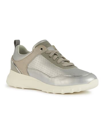 Geox Sneakers "Alleniee" in Silber/ Creme