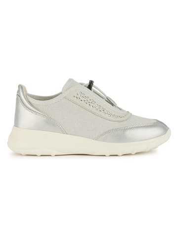 Geox Sneakers "Alleniee" in Creme/ Silber