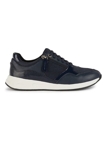 Geox Leder-Sneakers "Bulmya" in Dunkelblau