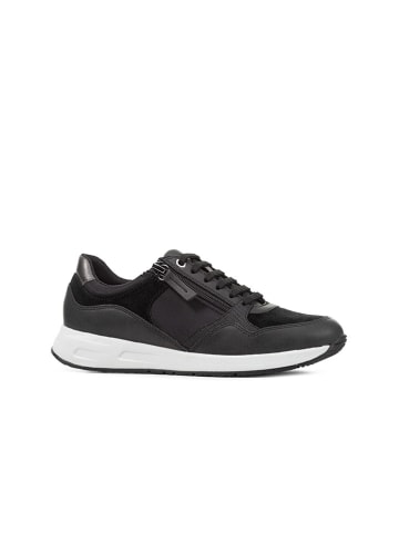 Geox Leder-Sneakers "Bulmya" in Schwarz