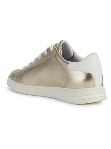 Geox Leren sneakers "Jaysen" goudkleurig/wit