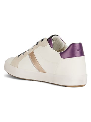 Geox Sneakers "Blomiee" in Weiß/ Beige/ Lila