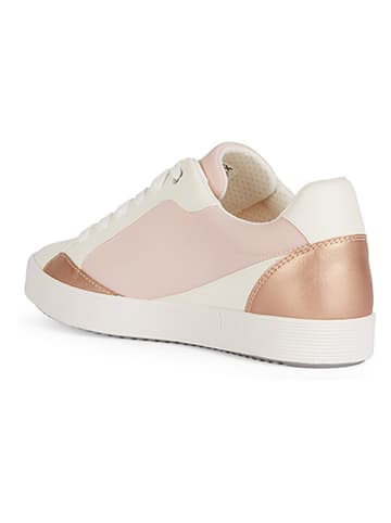 Geox Sneakers "Blomiee" crème/lichtroze/goudkleurig