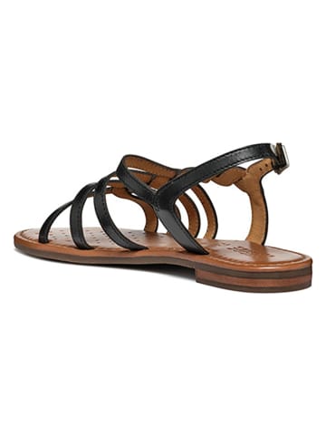 Geox Leren sandalen "Sozy" zwart/lichtroze