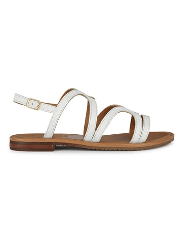 Geox Leder-Sandalen "Sozy" in Weiß