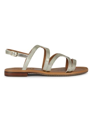 Geox Leren sandalen "Sozy" goudkleurig