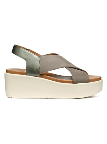 Geox Leren sleehaksandalen "Xand 2.2S" zwart