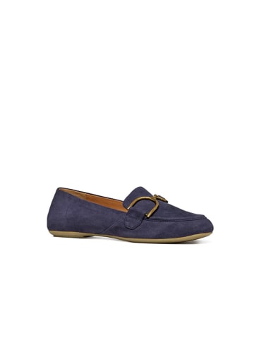 Geox Leder-Slipper "Palmaria" in Dunkelblau