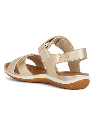 Geox Sandalen "Vega" in Creme/ Gold