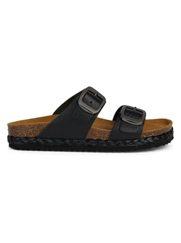 Geox Pantoletten "New Briona High" in Schwarz