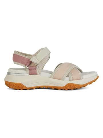 Geox Sandalen "Sorapis + Grip" in Creme/ Rosa