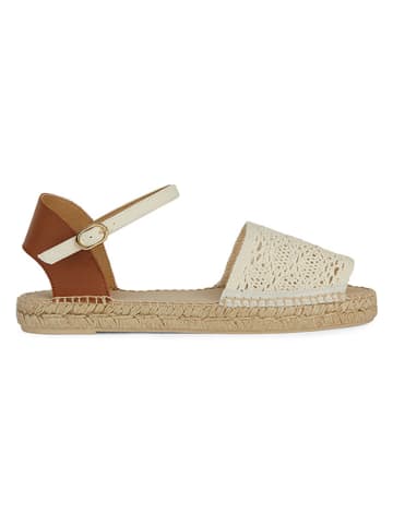 Geox Leder-Sandalen "Lampedusa" in Beige/ Hellbraun