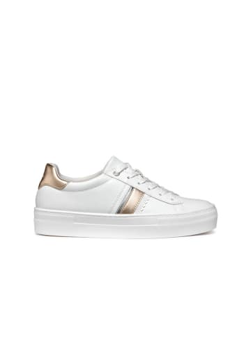 Geox Sneakers "Claudin" in Weiß/ Gold
