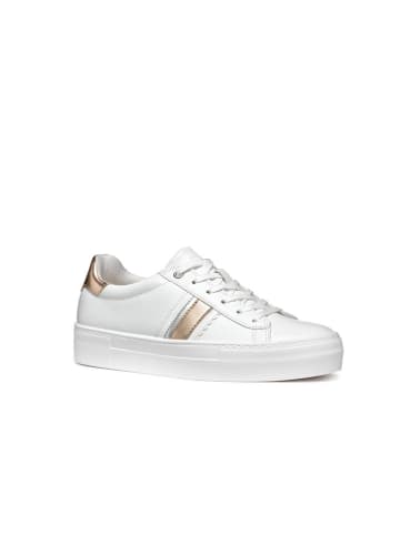 Geox Sneakers "Claudin" in Weiß/ Gold