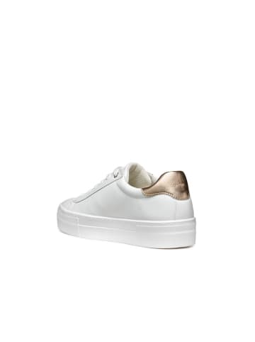Geox Sneakers "Claudin" in Weiß/ Gold