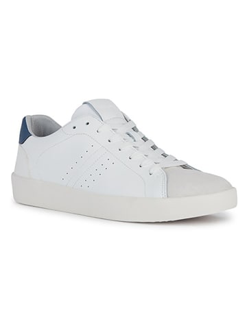 Geox Leren sneakers "Affile" wit/blauw