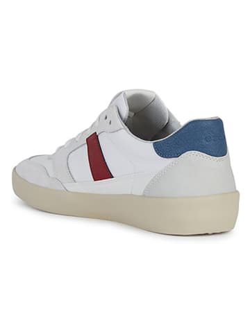 Geox Leren sneakers "Affile" wit/blauw/rood